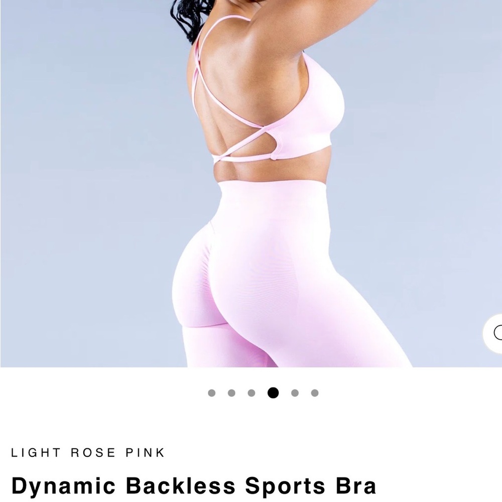 DFYNE DYNAMIC Backless Sports Bra pink